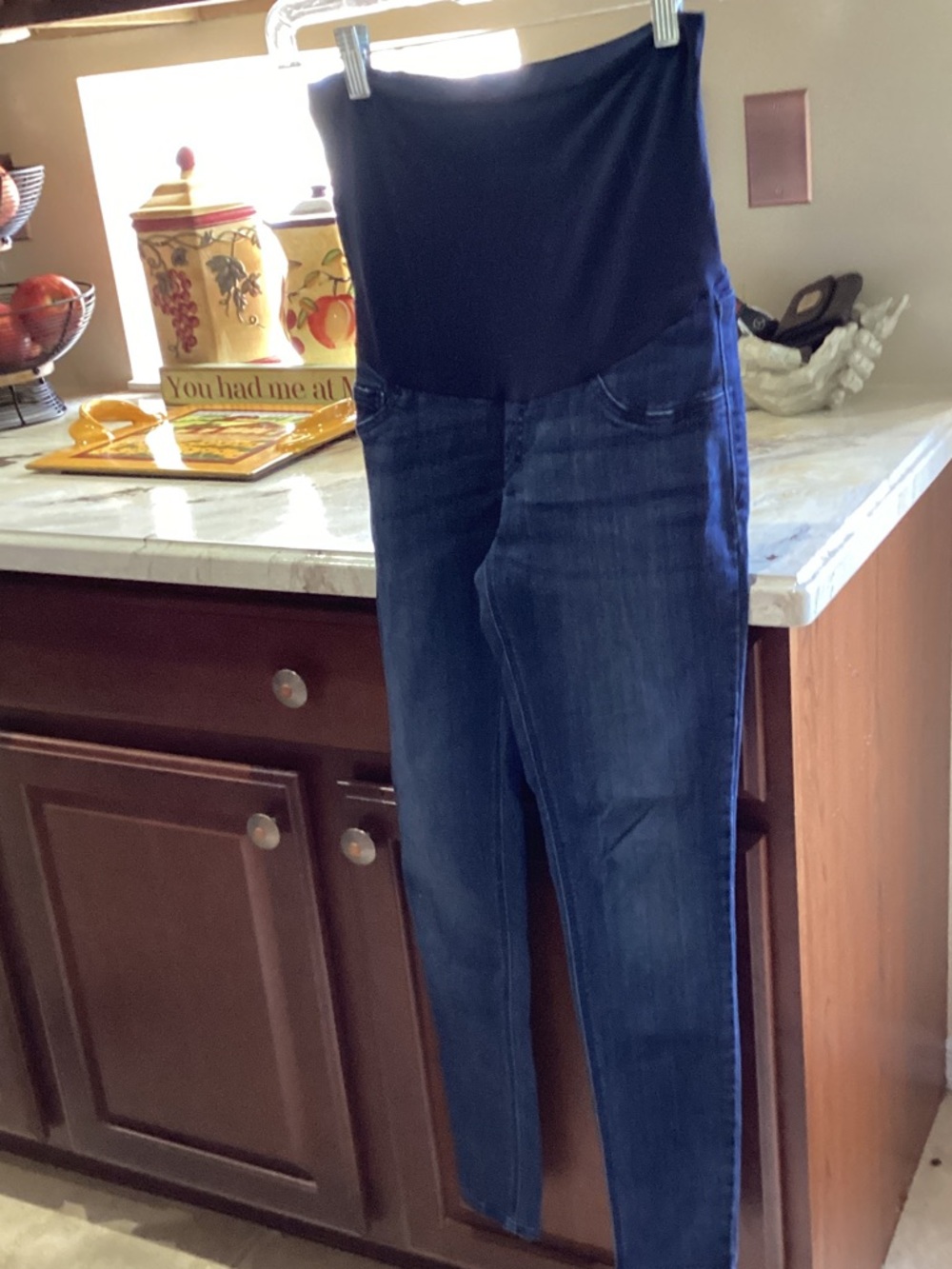 Indigo Blue Women's Dark Blue Maternity Jeggings